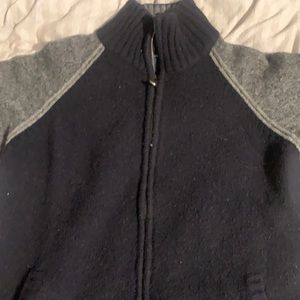 Nautical zip up sweater